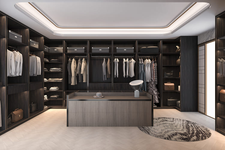 Walk-in closet transformation — after