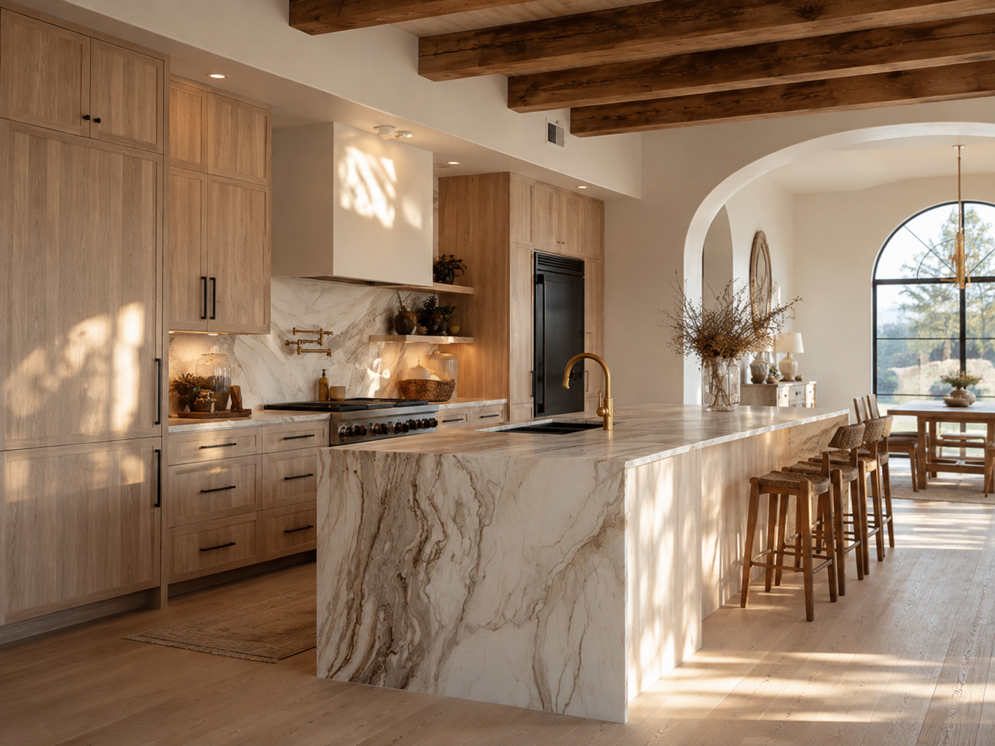 Wood & Quartz Kitchen
