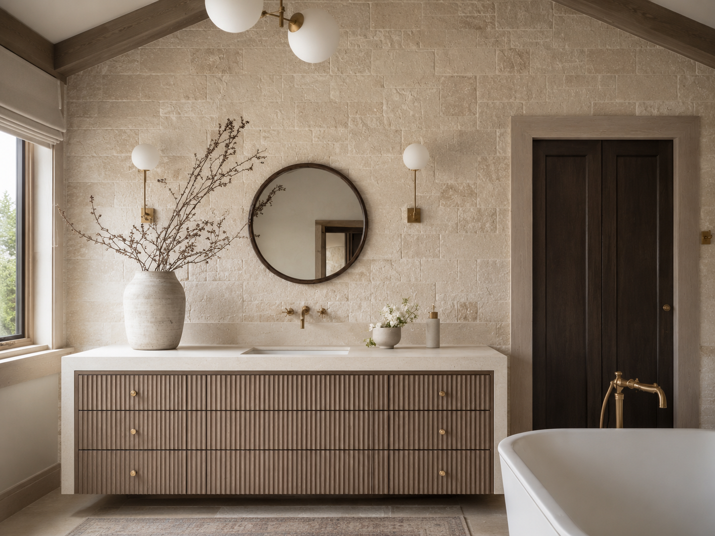 Fluted Vanity Bath