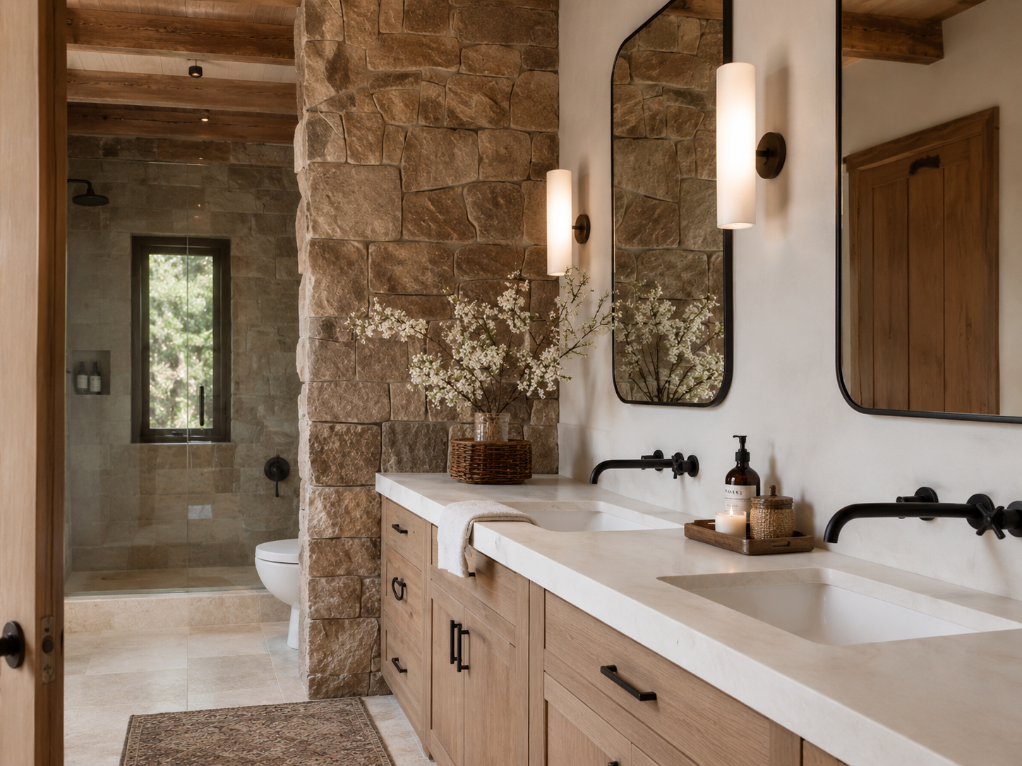 Stone Accent Bath
