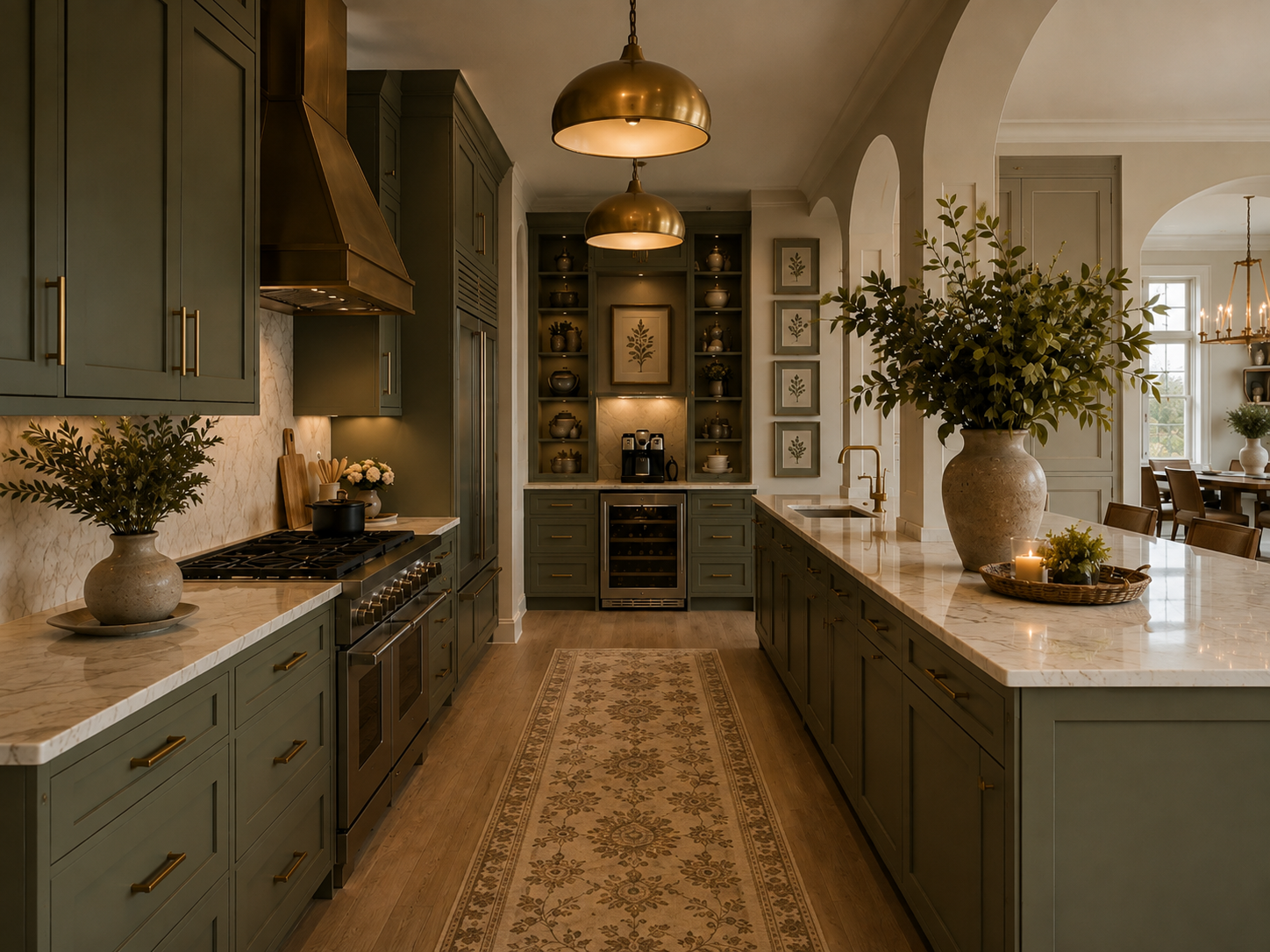Green Shaker Kitchen