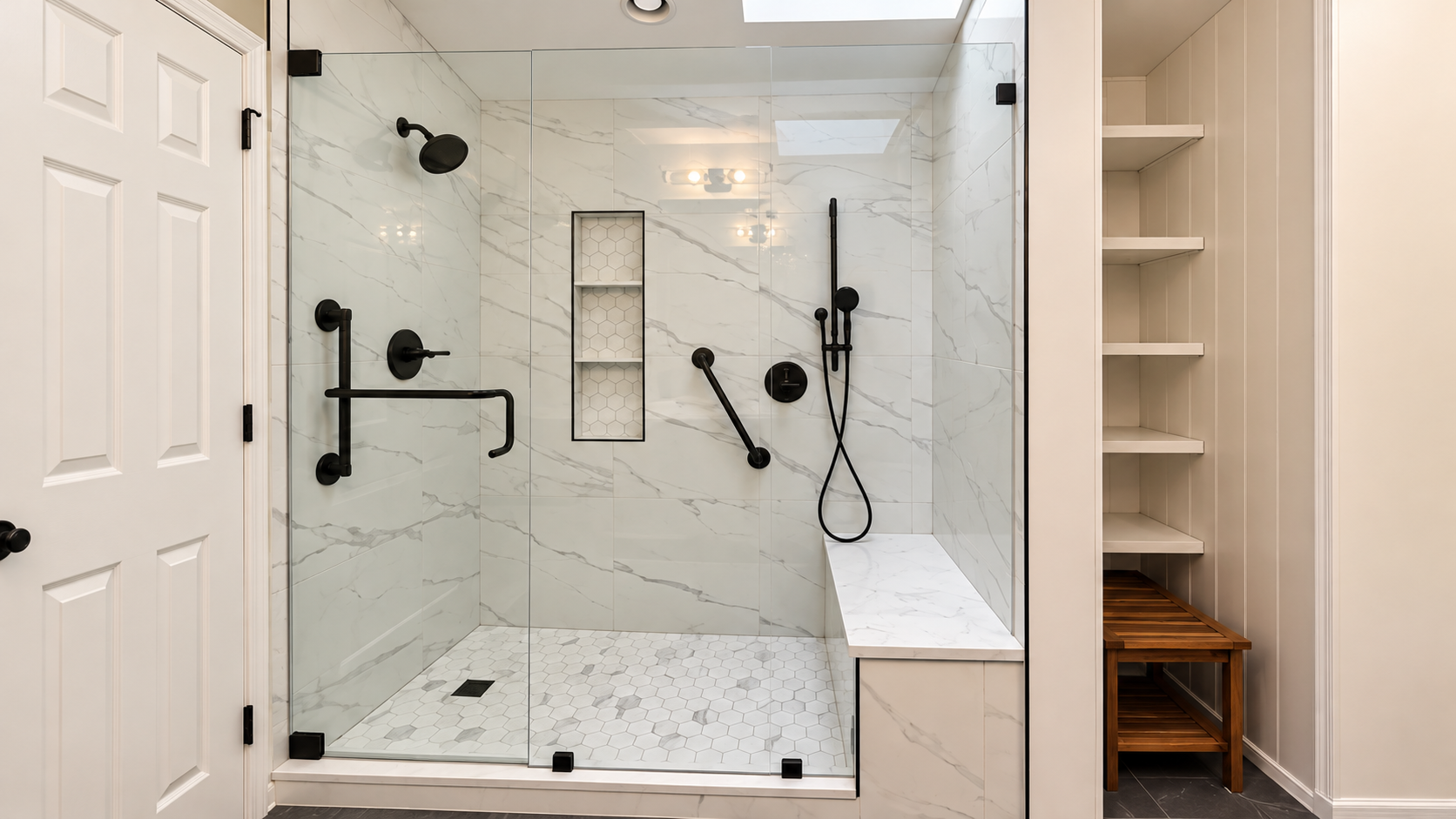 Shower transformation — After