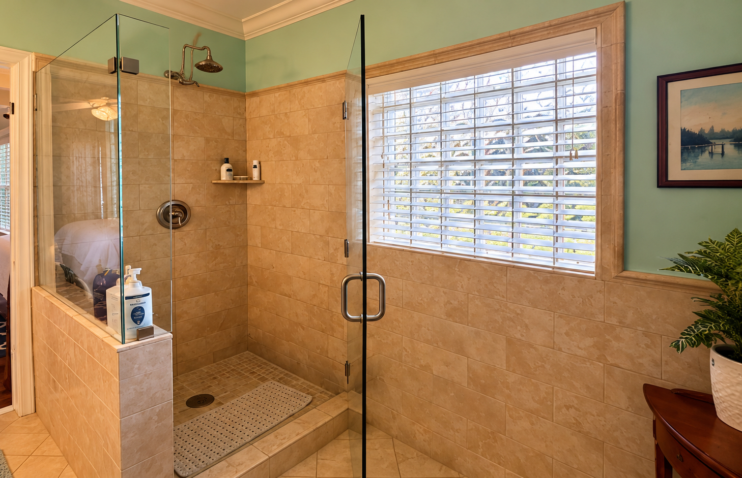 Shower transformation — before