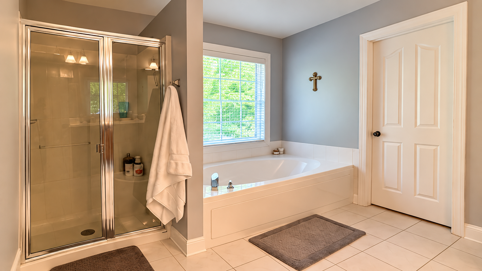 Shower and tub transformation — before