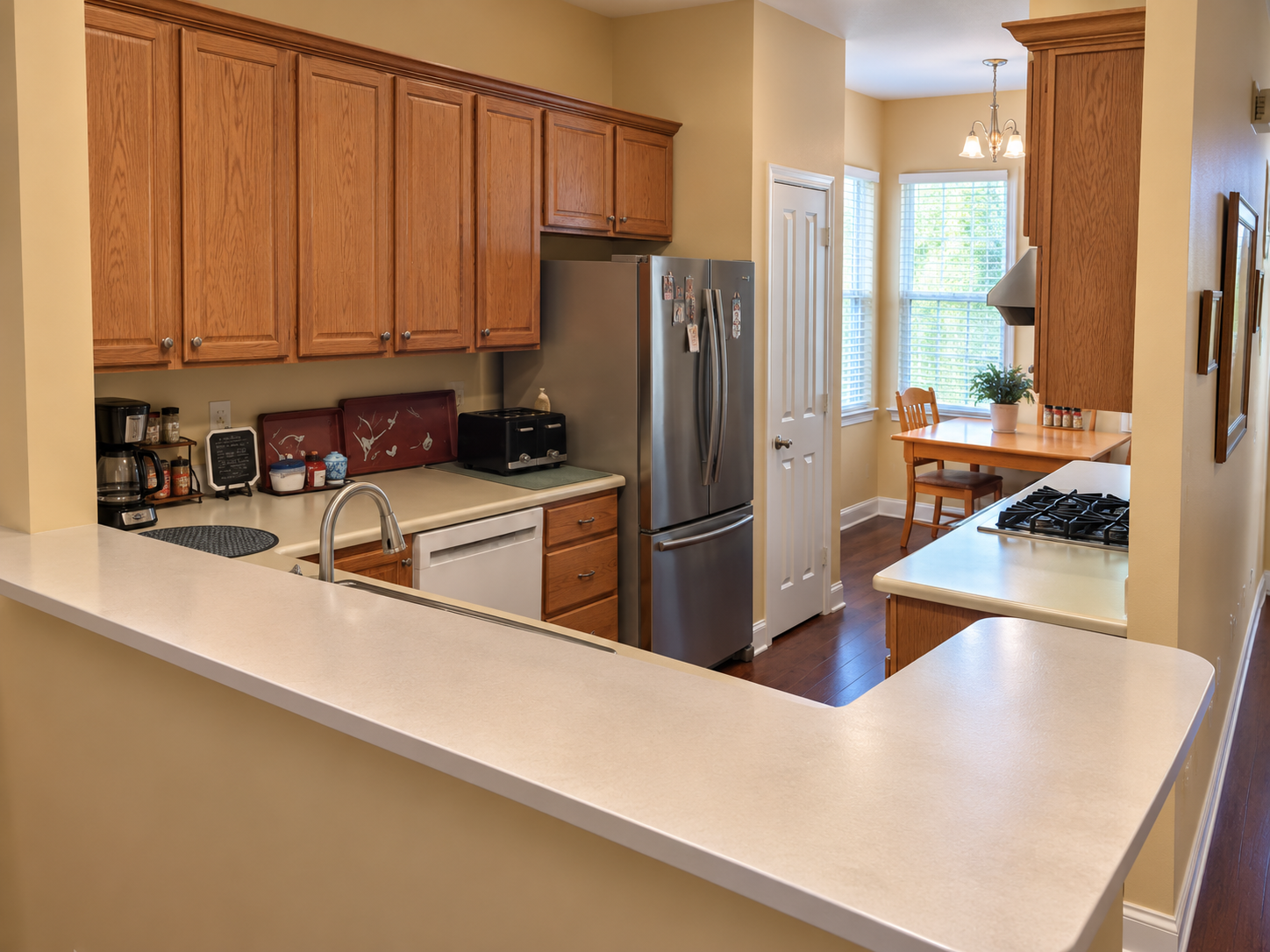 Kitchen sink area — before